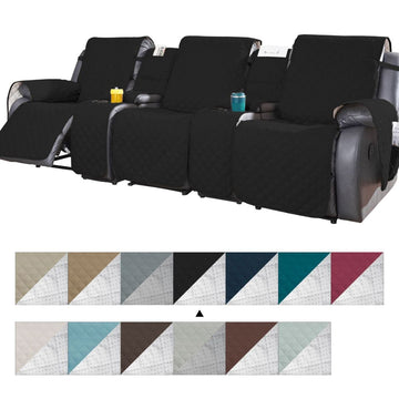 Anti-Slip Reversible Split Recliner Sofa Cover With Console