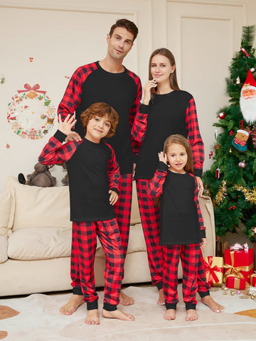 Family Matching Classic Plaid Pajama Set