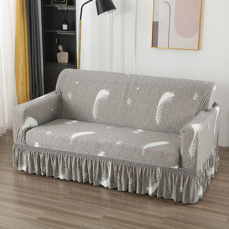 Sofa Couch Cover Spandex Elastic Sofa Cover with Skirt Stretch