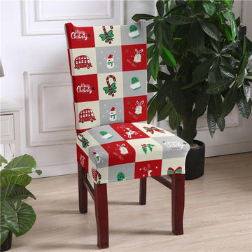 Christmas Holiday Black Deer Dining Chair Covers