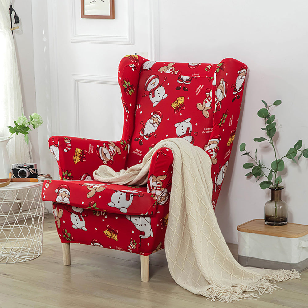 Wingback Chair Cover   T10 M01 P02 S01 Santa Claus 6 